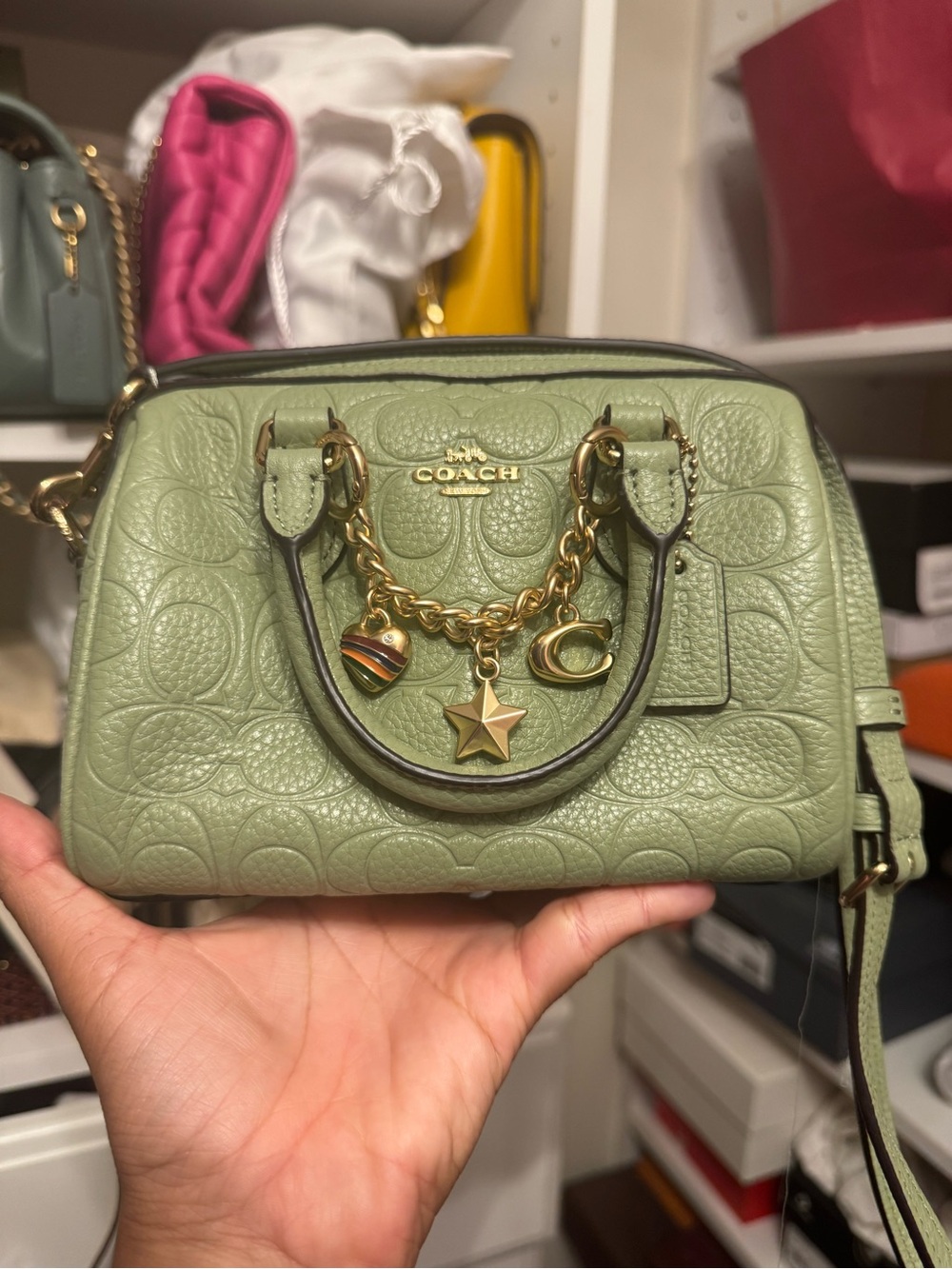 Mini Rowan Crossbody Bag In Signature Leather - Picture 5 of 5